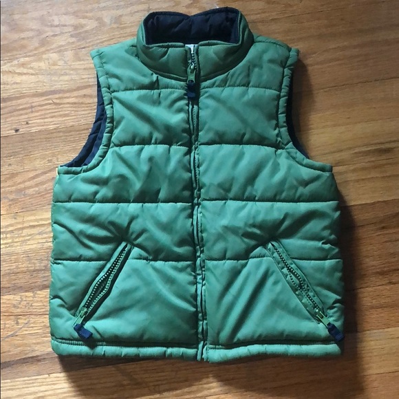 Green Gymboree puffer vest size 5 - Picture 2 of 3